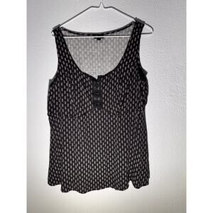 Torrid Black Sleeveless Peplum Tank Top with Hook & Eye Front – Size 0-12/14